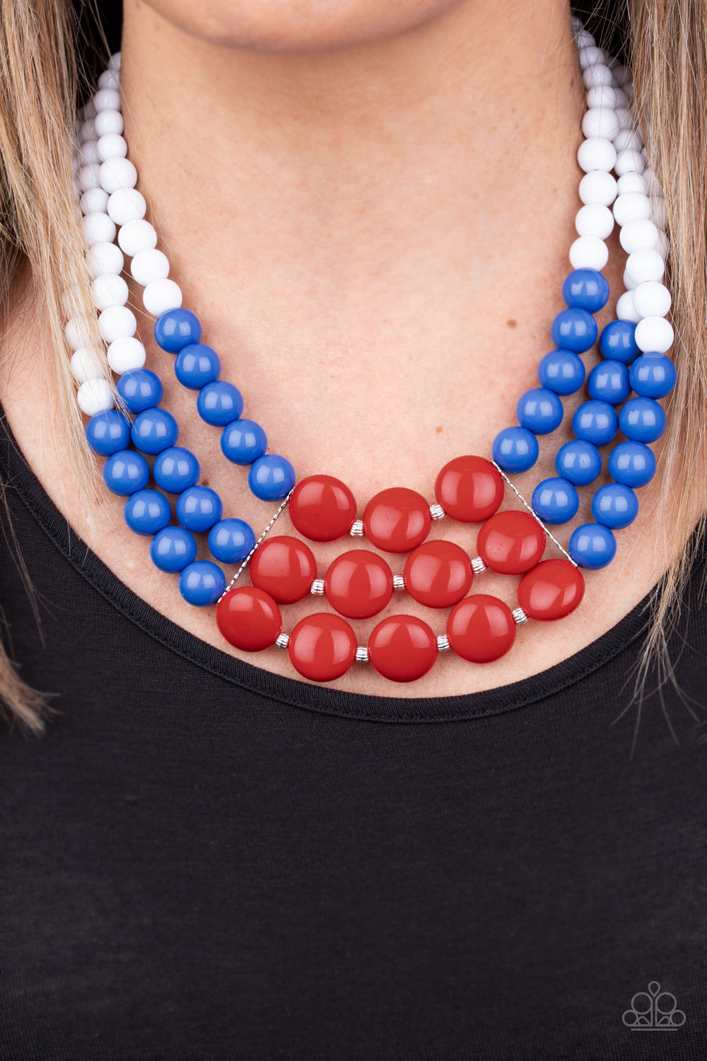 Beach Bauble - red/white/blue