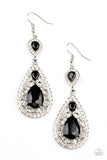 Posh Pageantry - Black - Earrings - Life of the Party Exclusive January 2022