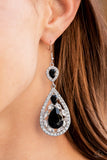 Posh Pageantry - Black - Earrings - Life of the Party Exclusive January 2022