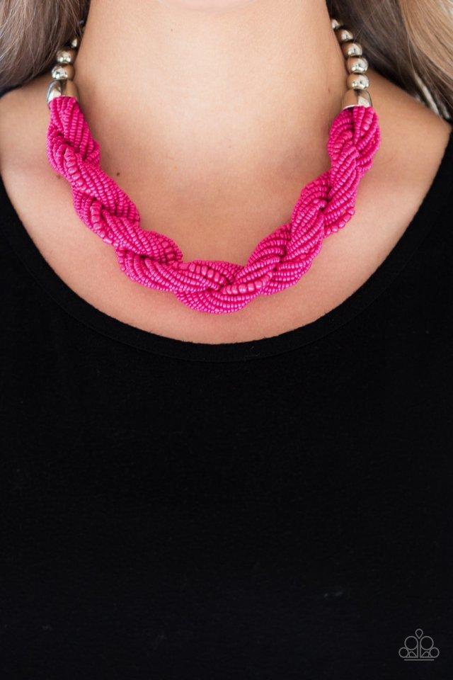 Savannah Surfin -Pink Necklace