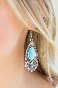 Majestically Malibu- Blue Earrings